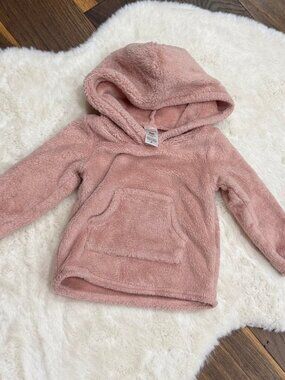 Soft pink Carter fuzzy hoodie 6-9 months